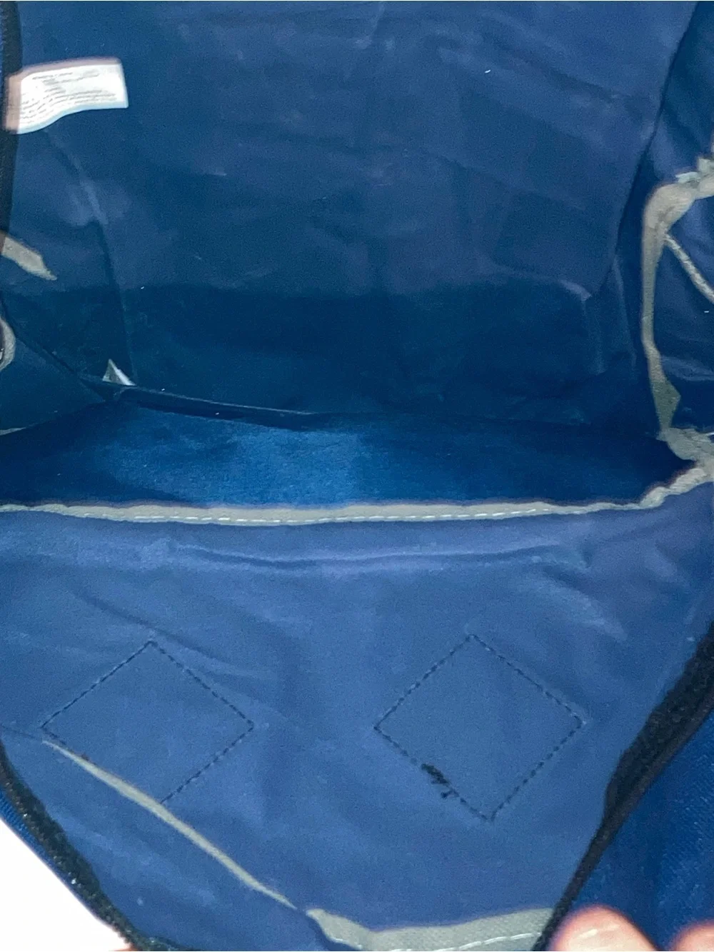 Classic Blue Men's Backpack with Front Mesh Pocket